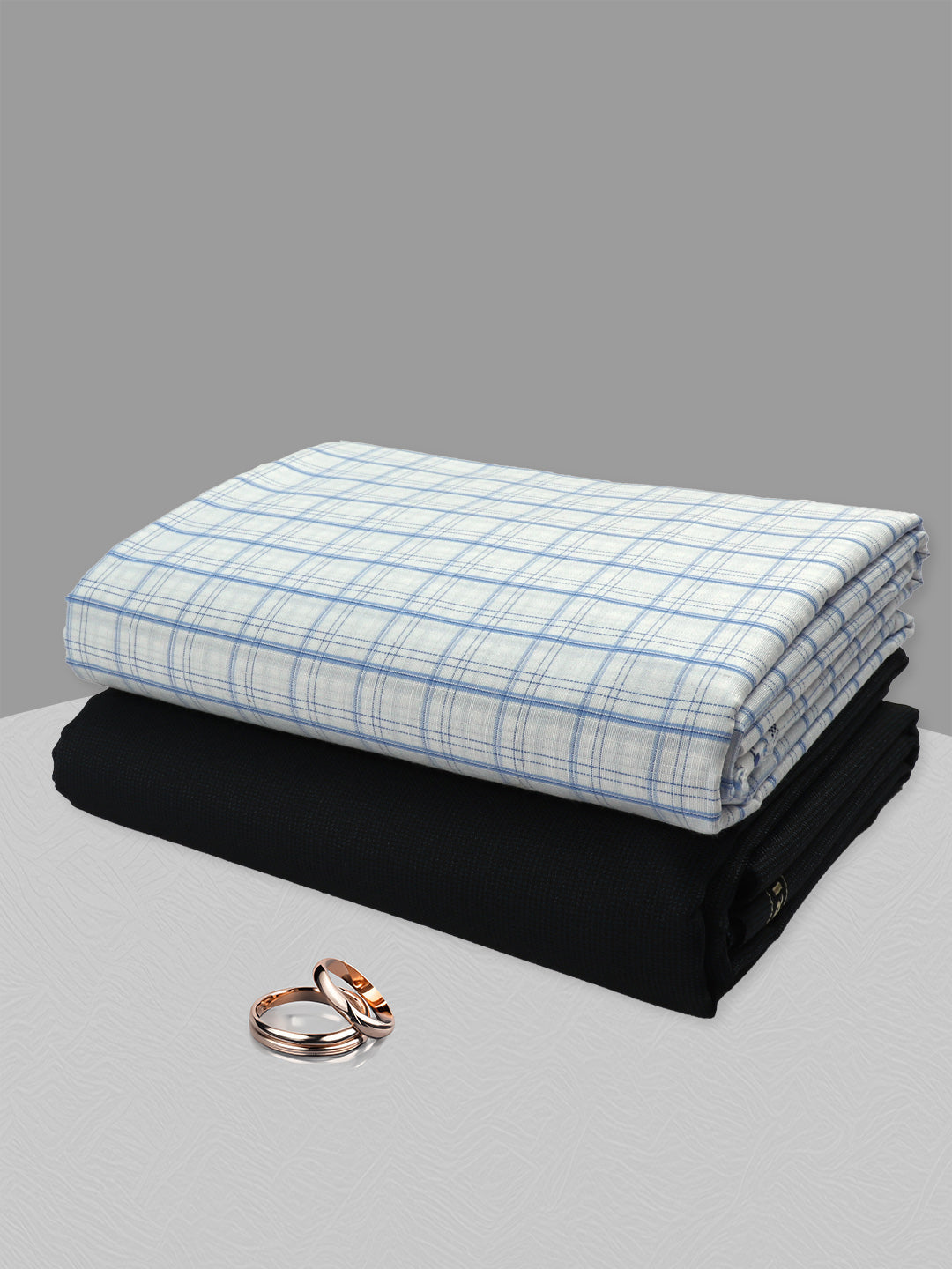 Men Cotton Checked Shirting & Suiting Gift Box RD144