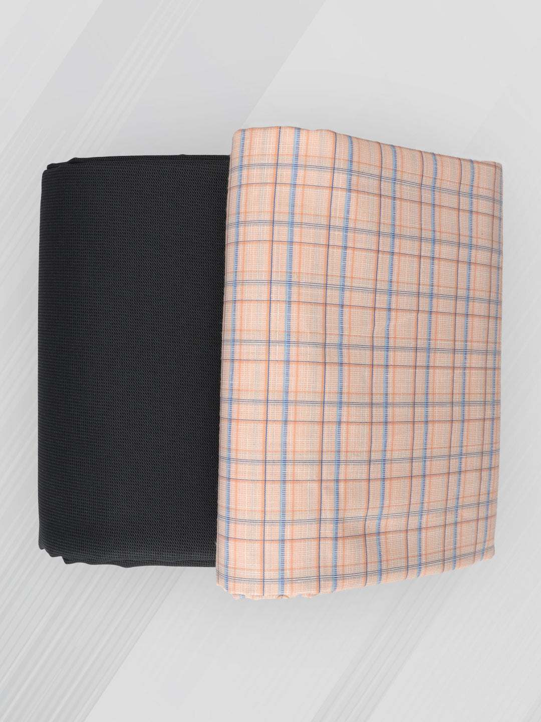 Men Cotton Checked Shirting & Suiting Gift Box RD137