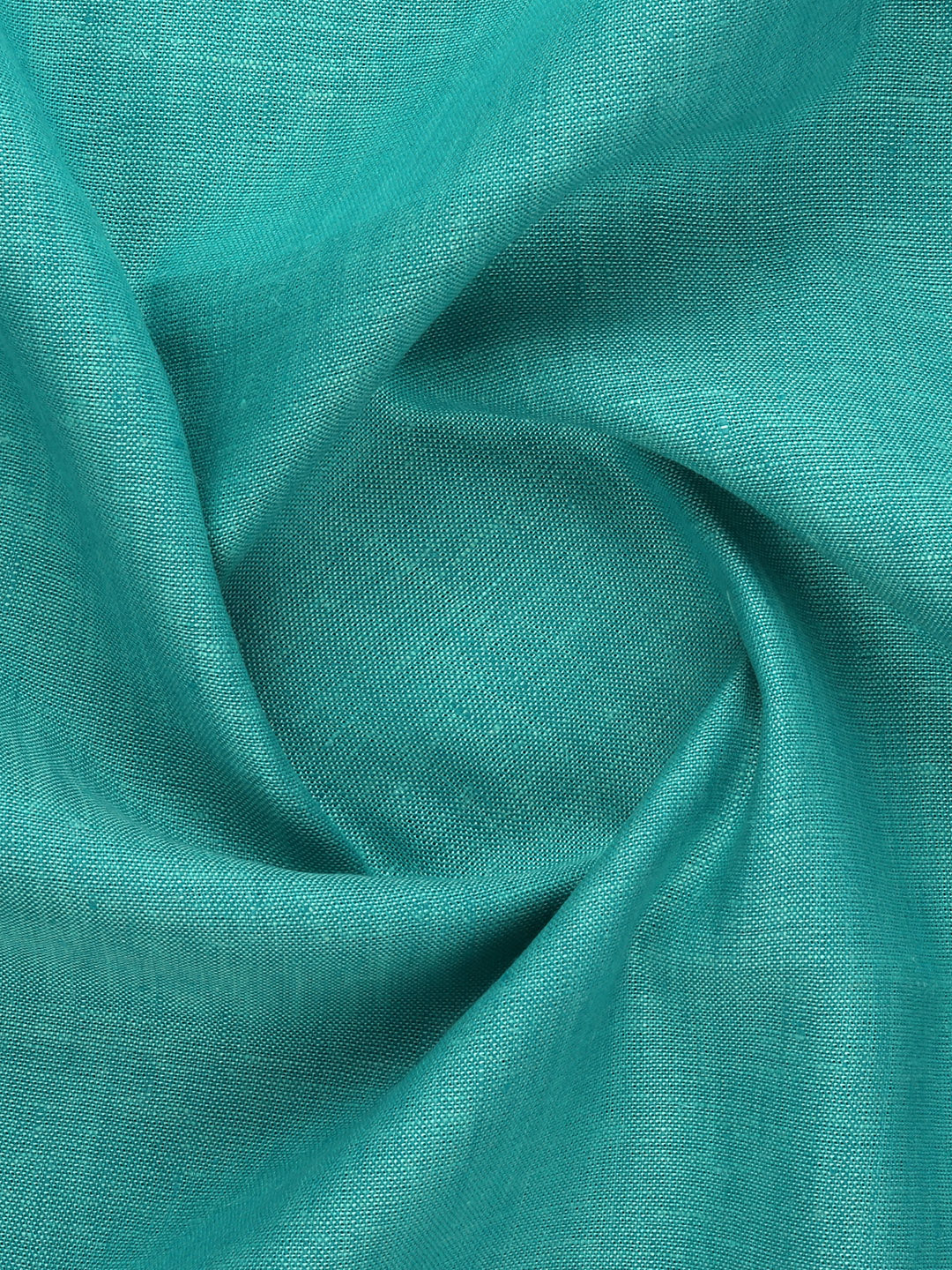 Men Premium Linen Tencel Plain Aqua Green Shirt Fabric