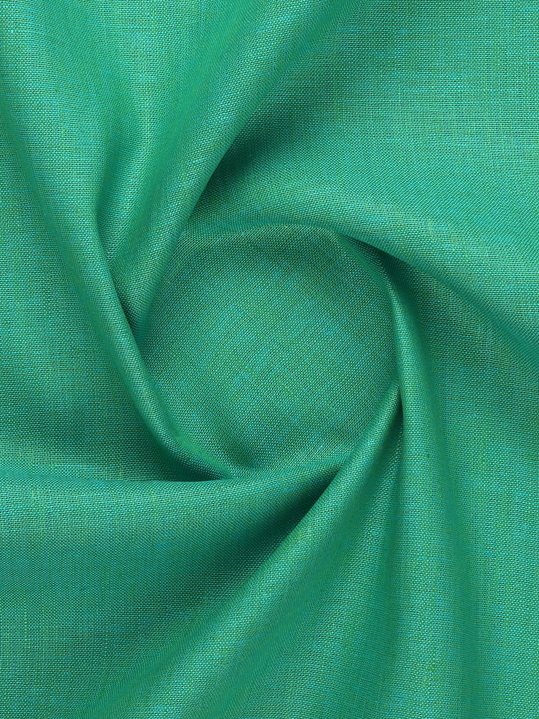Men Premium Linen Tencel Teal Green Plain Shirt Fabric