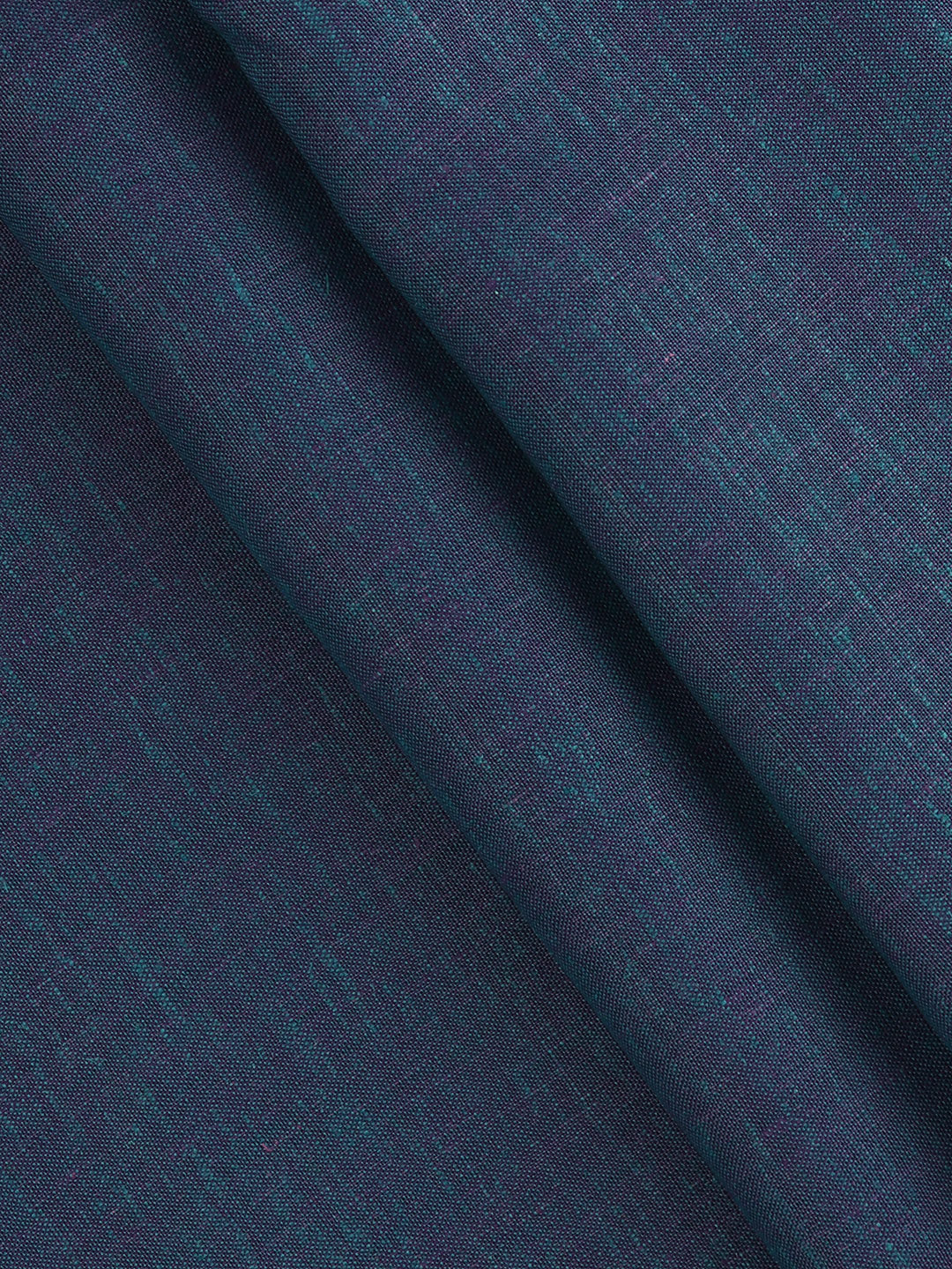 Men Premium Linen Tencel Dark Blue Plain Shirt Fabric