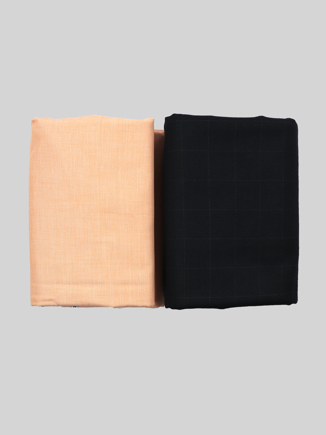 Cotton Plain Orange Shirting & Sandal Suiting Gift Box Combo RY15-Full view