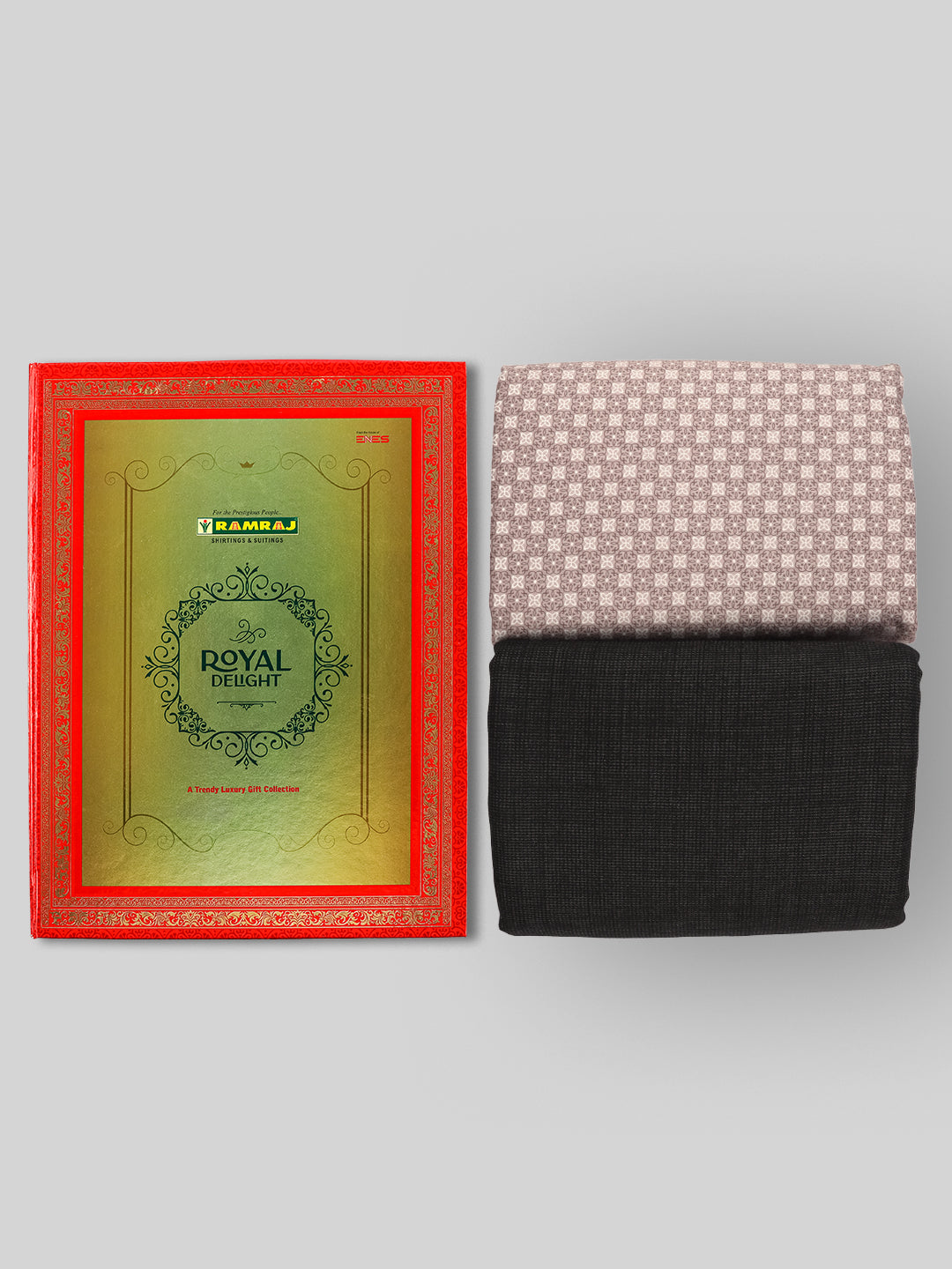 Men 100% Cotton Printed Shirting & Suiting Gift Box RY66