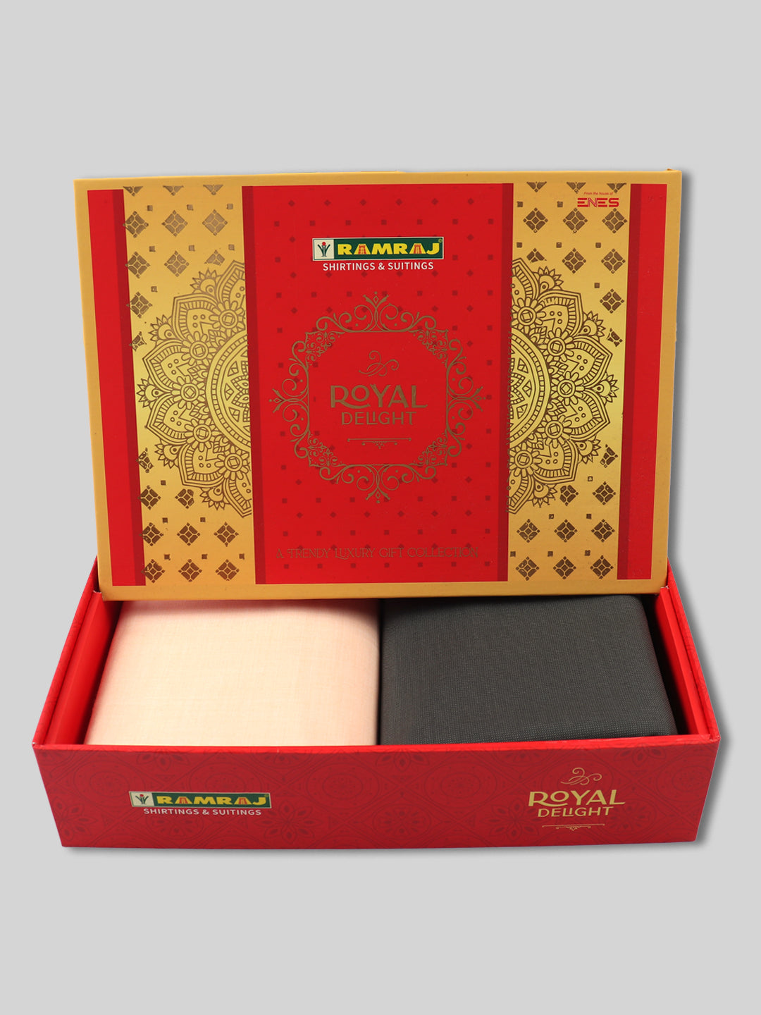 Men 100% Cotton Plain Shirting & Suiting Gift Box RY75