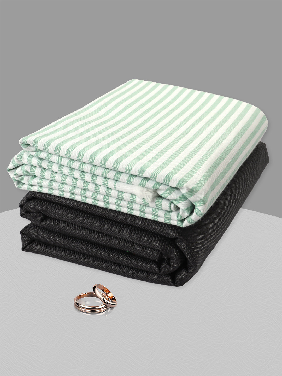 Men 100% Cotton Striped Shirting & Suiting Gift Box RY77