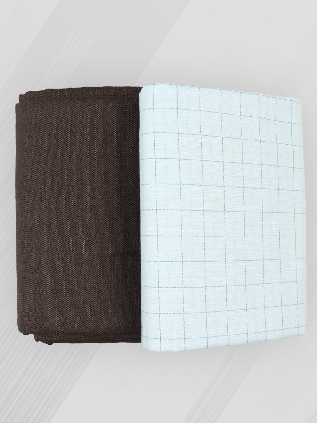 Men 100% Cotton Checked Shirting & Suiting Gift Box RY81