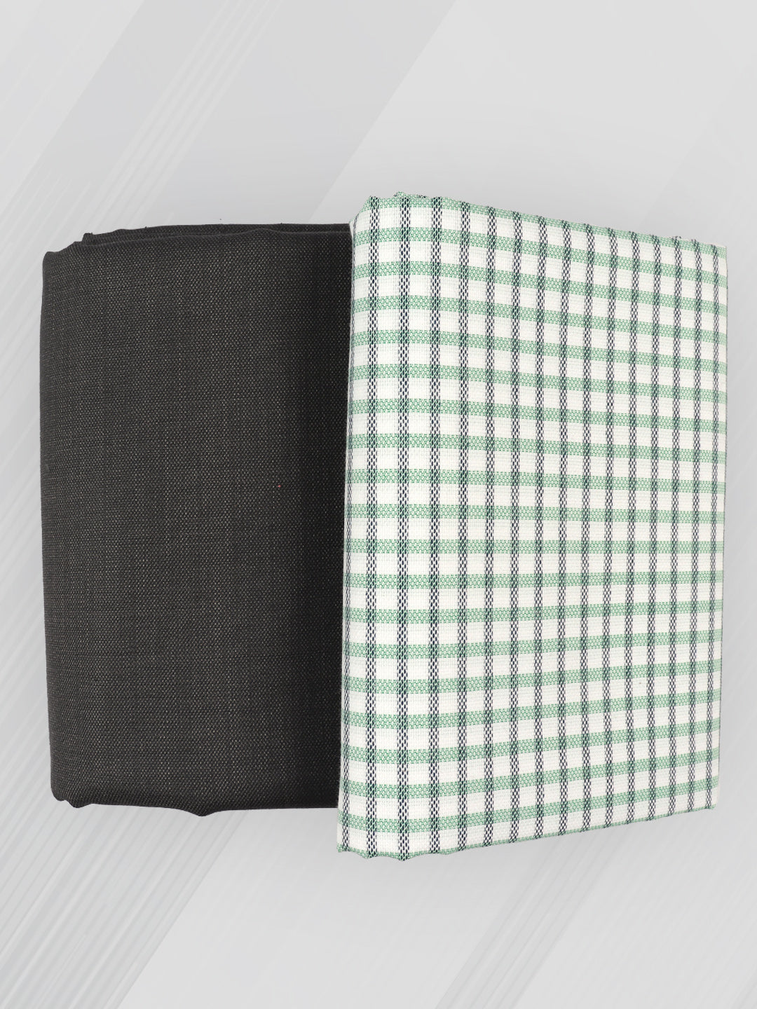Men 100% Cotton Checked Shirting & Suiting Gift Box RY80