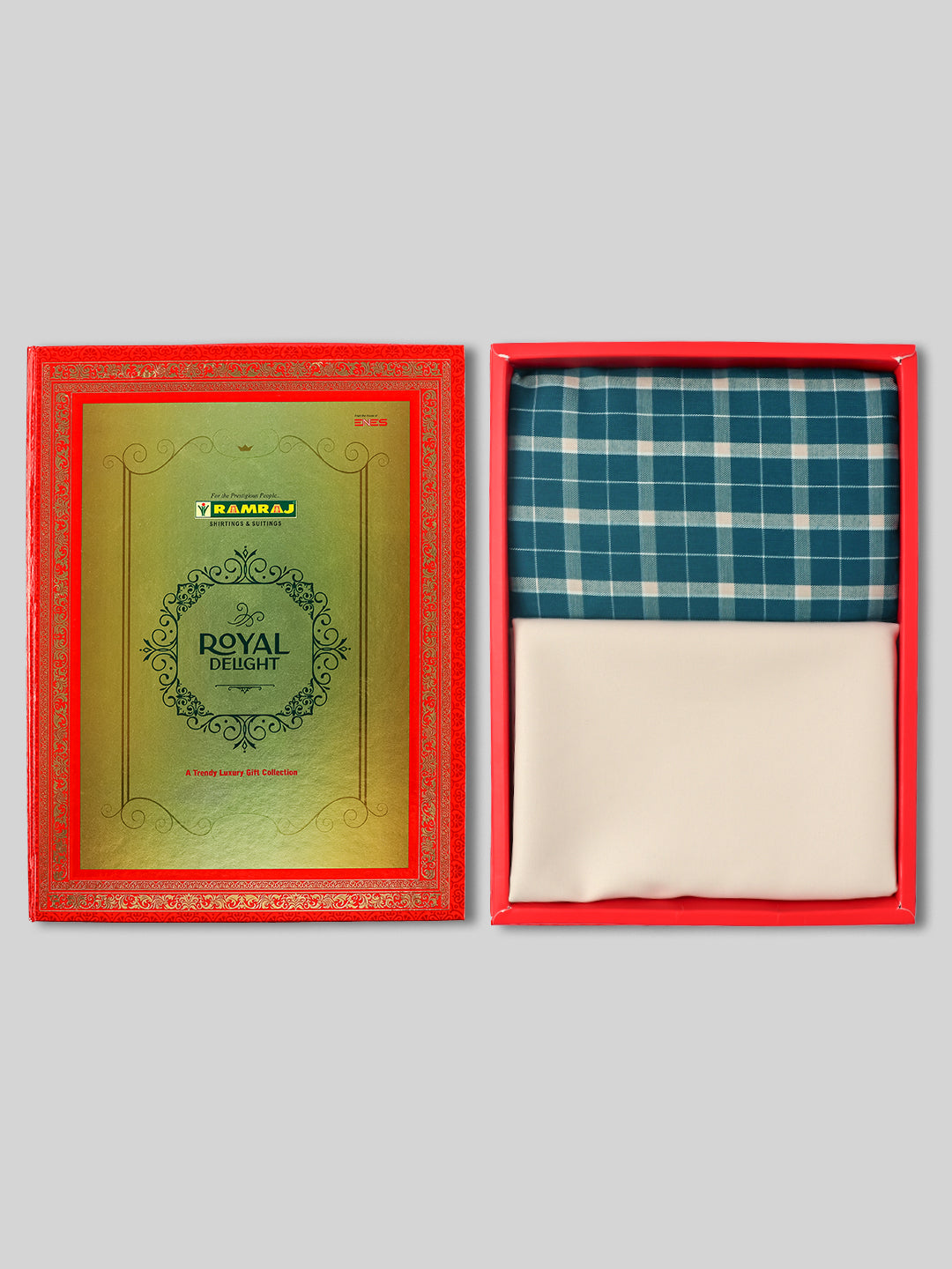 Cotton Checked Shirting & Suiting Gift Box Combo RY55