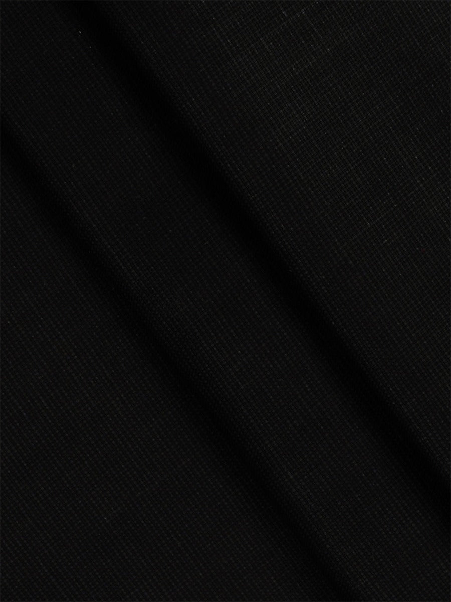 Cotton Black Colour Plain Shirt Fabric Hi-Tech Bit