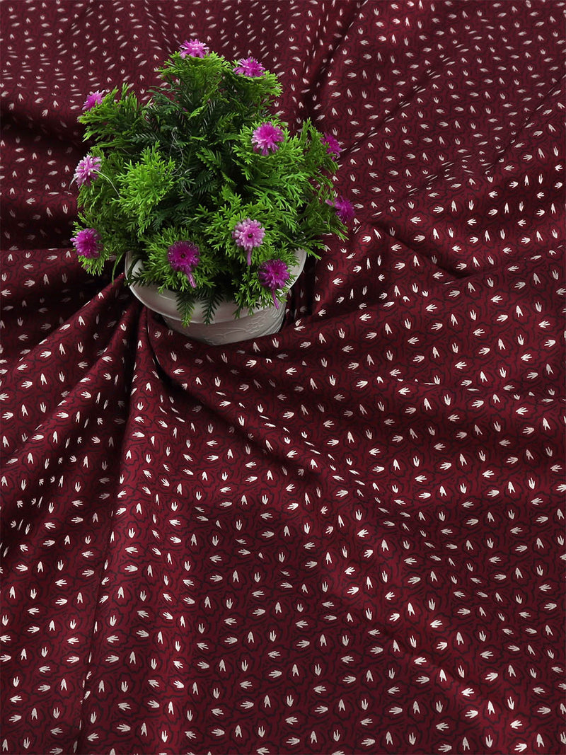 100% Cotton Purple Colour Printed Shirt Fabric Alpha