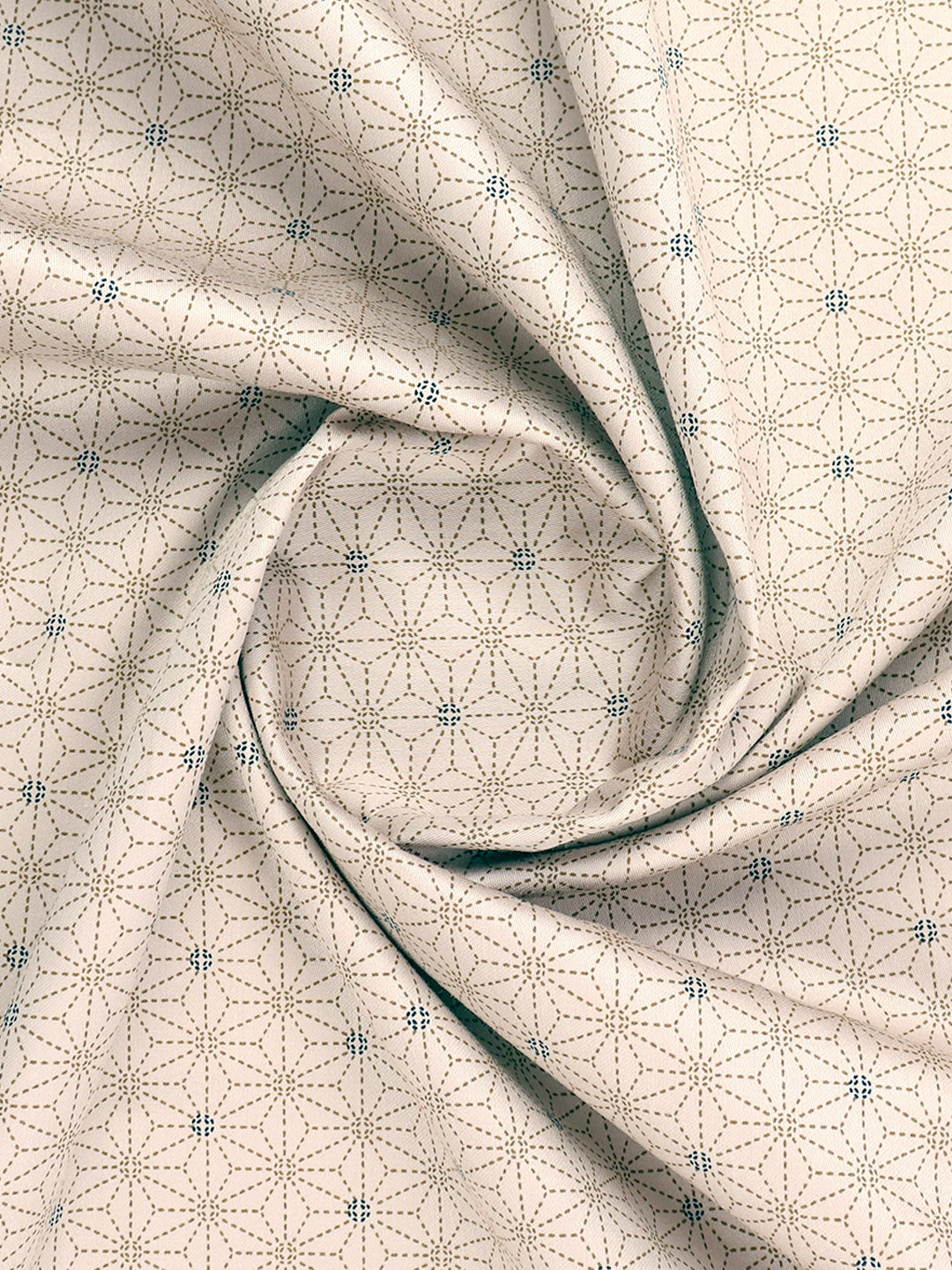 Cotton Blend Sandal Colour All-over Print Shirt Fabric ALPHA