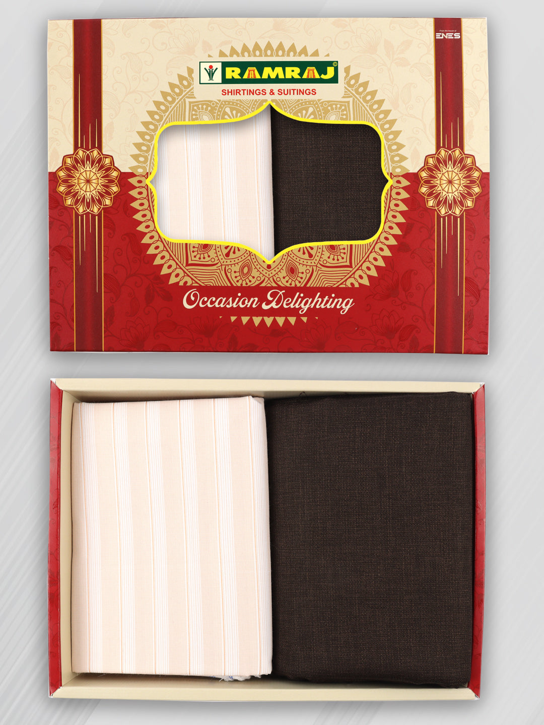 Cotton Striped Shirting & Suiting Gift Box RD179