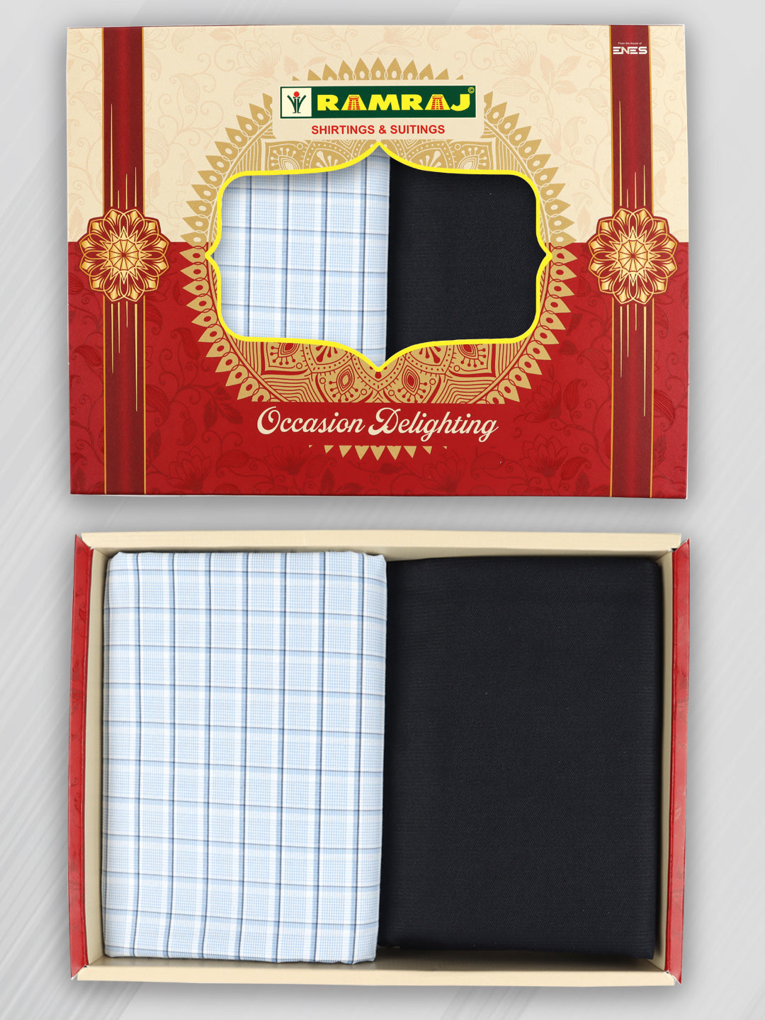 Cotton Checked Shirting & Suiting Gift Box RD174