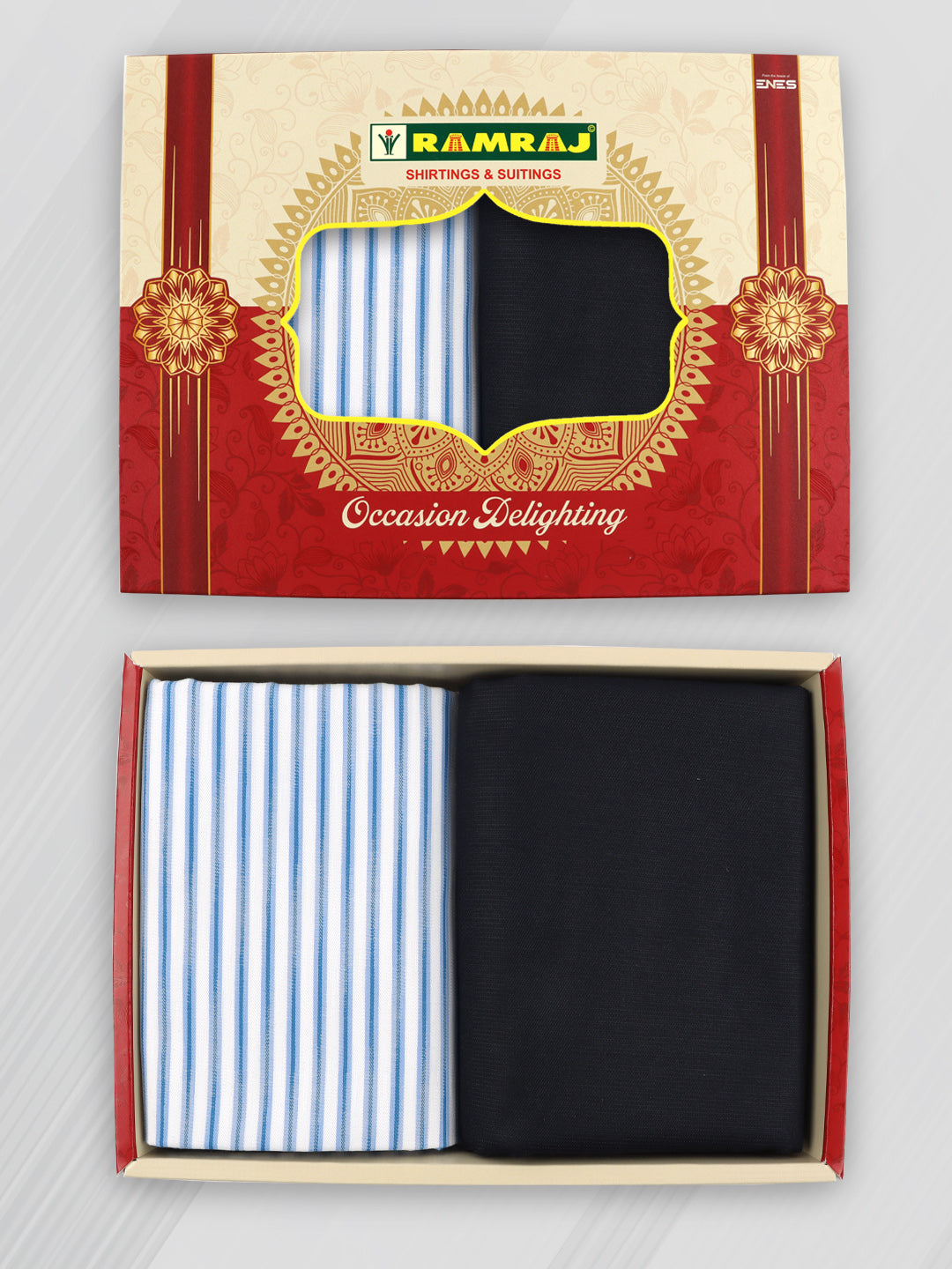 Cotton Striped Shirting & Suiting Gift Box RD168