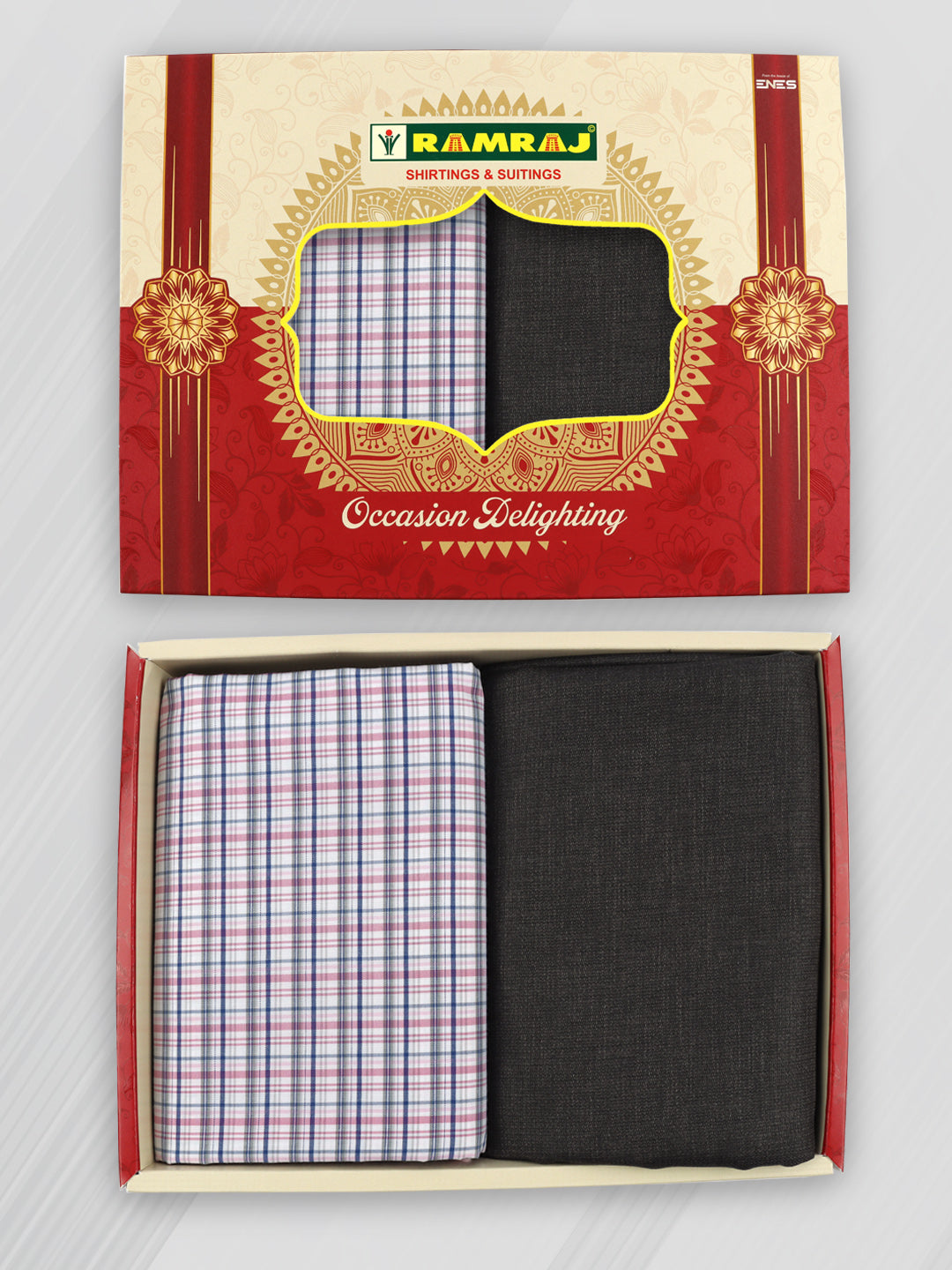 Cotton Checked Shirting & Suiting Gift Box RD178