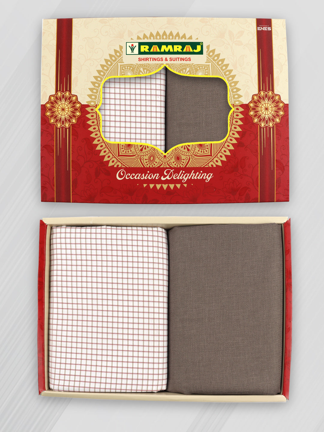 Cotton Checked Shirting & Suiting Gift Box RD177