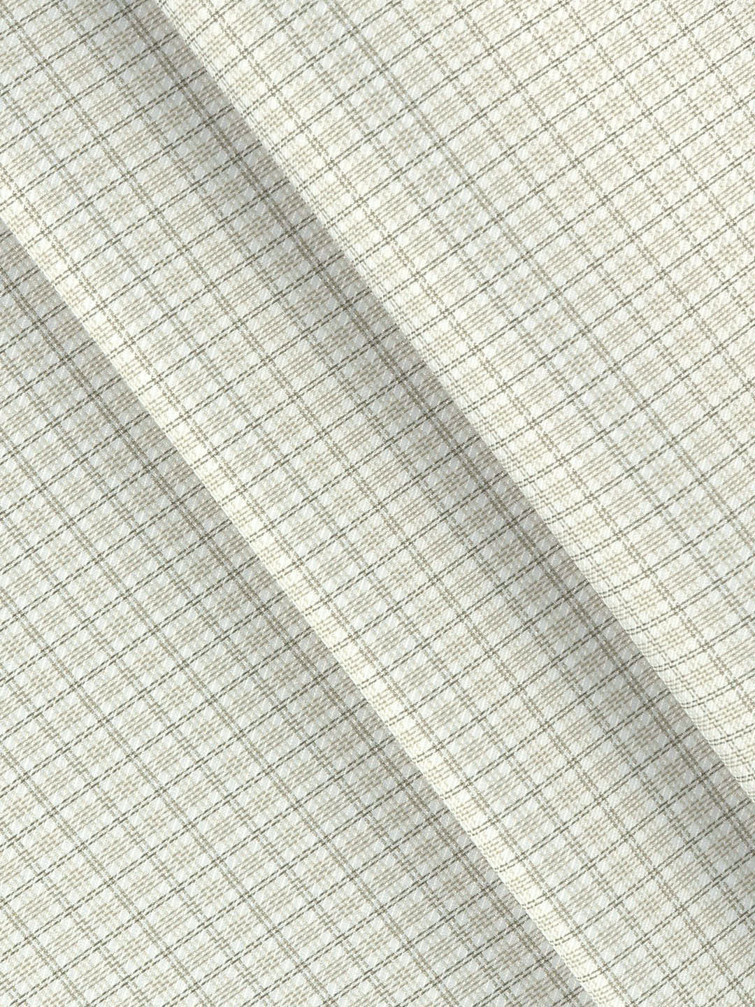 Men Cotton Rich Checked Shirt fabric Green Galaxy Art