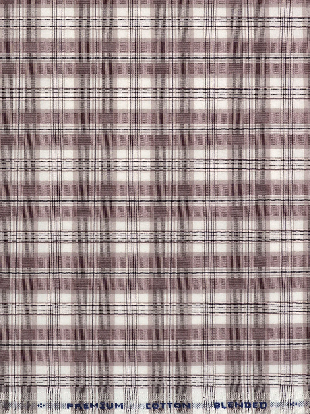 Men Cotton Rich Checked Purple Shirt Fabric Galaxy Art