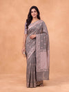 Women Soft Silk Grey Saree SS512