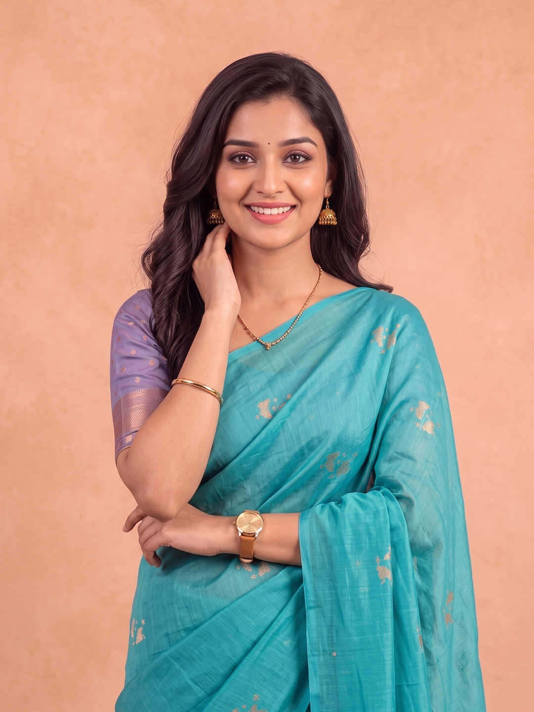 Women Soft Silk Blue Saree SS523