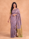 Women Soft Silk Lavender with Green Saree SS529