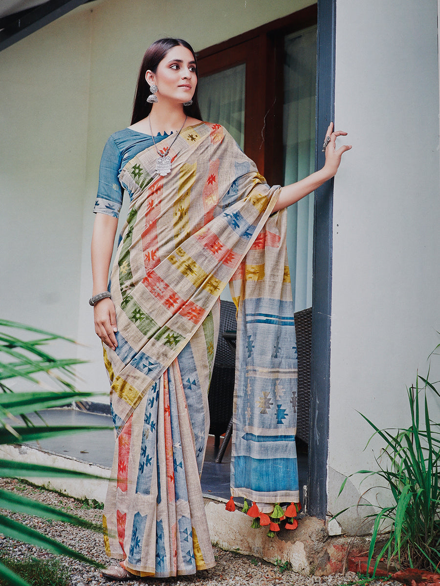 Ramraj Cotton Womens Cotton Solid Non Padded Multi Colour Brazier