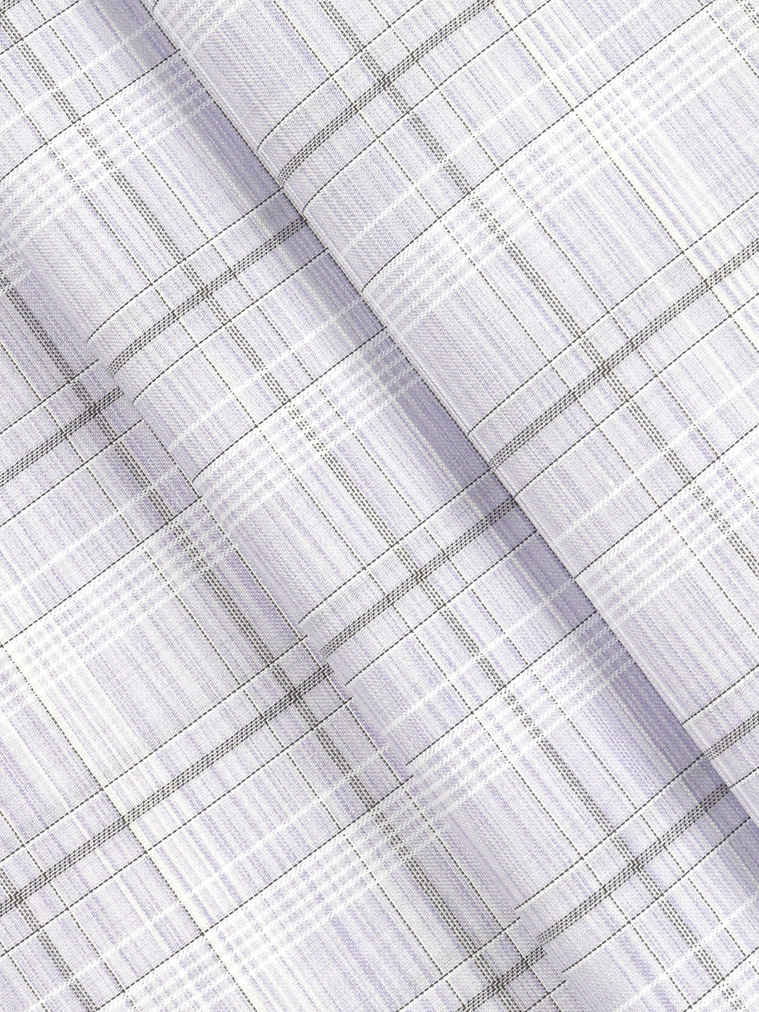 Men Cotton Rich Violet Checked Shirt Fabric High Style