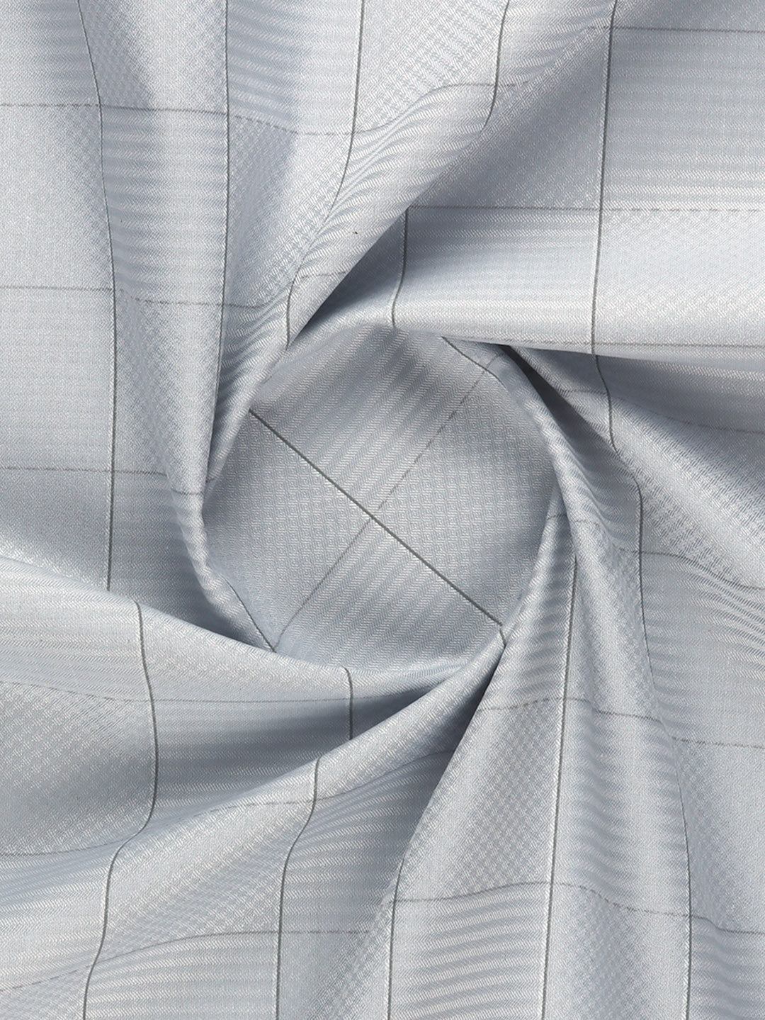 Men Cotton Rich Self Design Shirt Fabric Grey HI-Tech