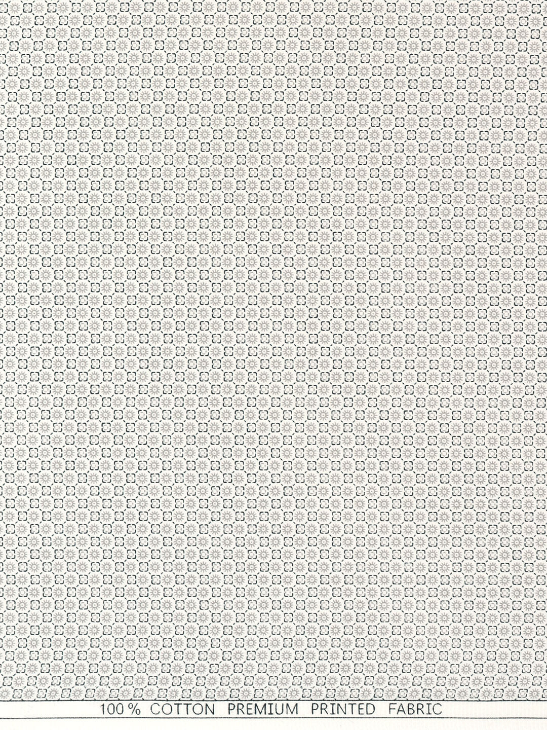 Men 100% Cotton Grey Printed Shirt Fabric Oslo