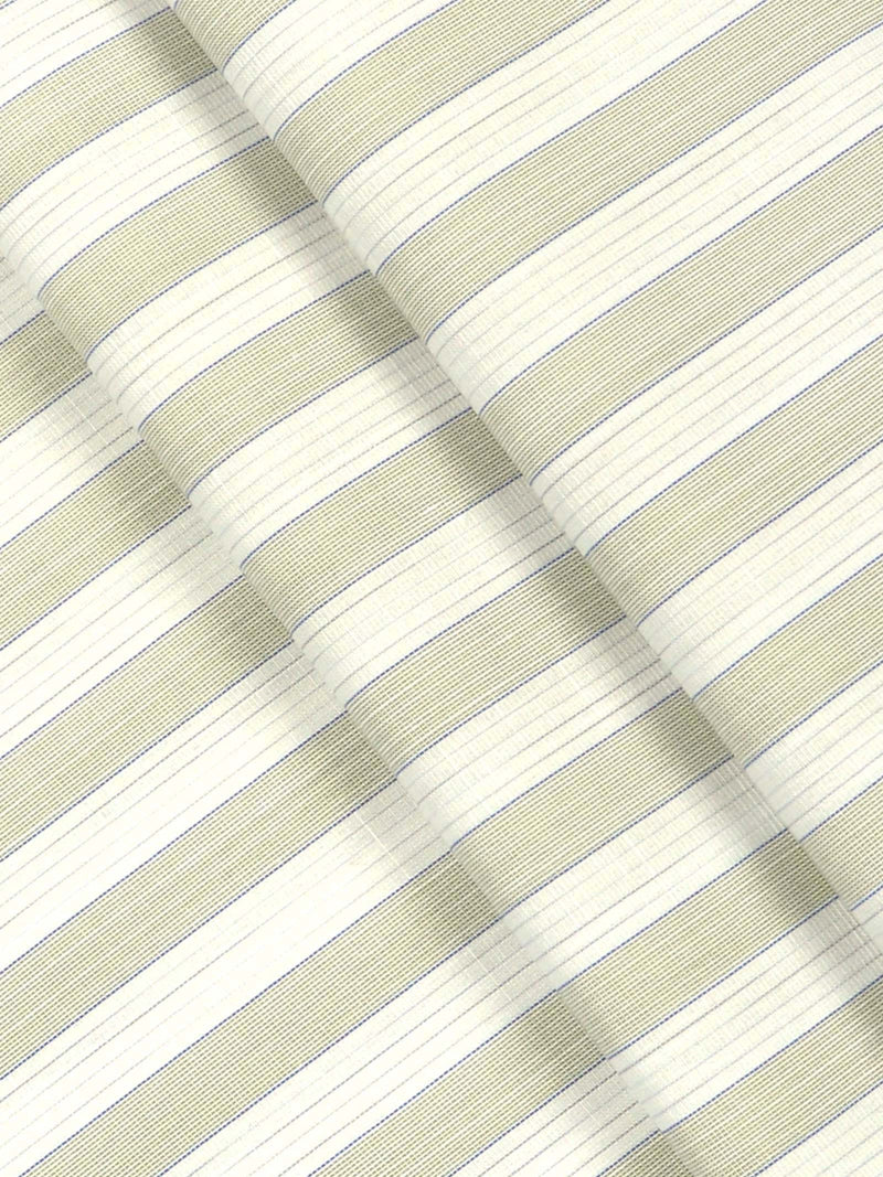 Cotton Green with Sandal Striped Shirt Fabric Galaxy Art