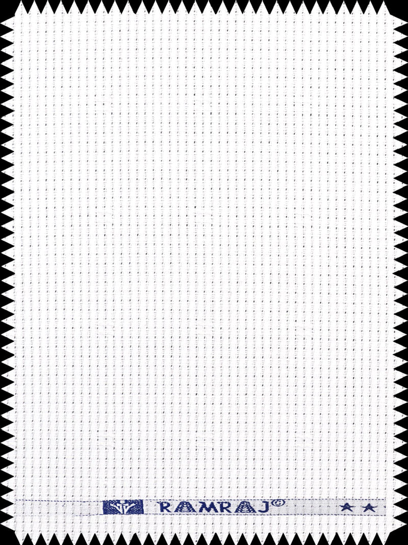 100% Cotton White Self Design Shirting Fabric California