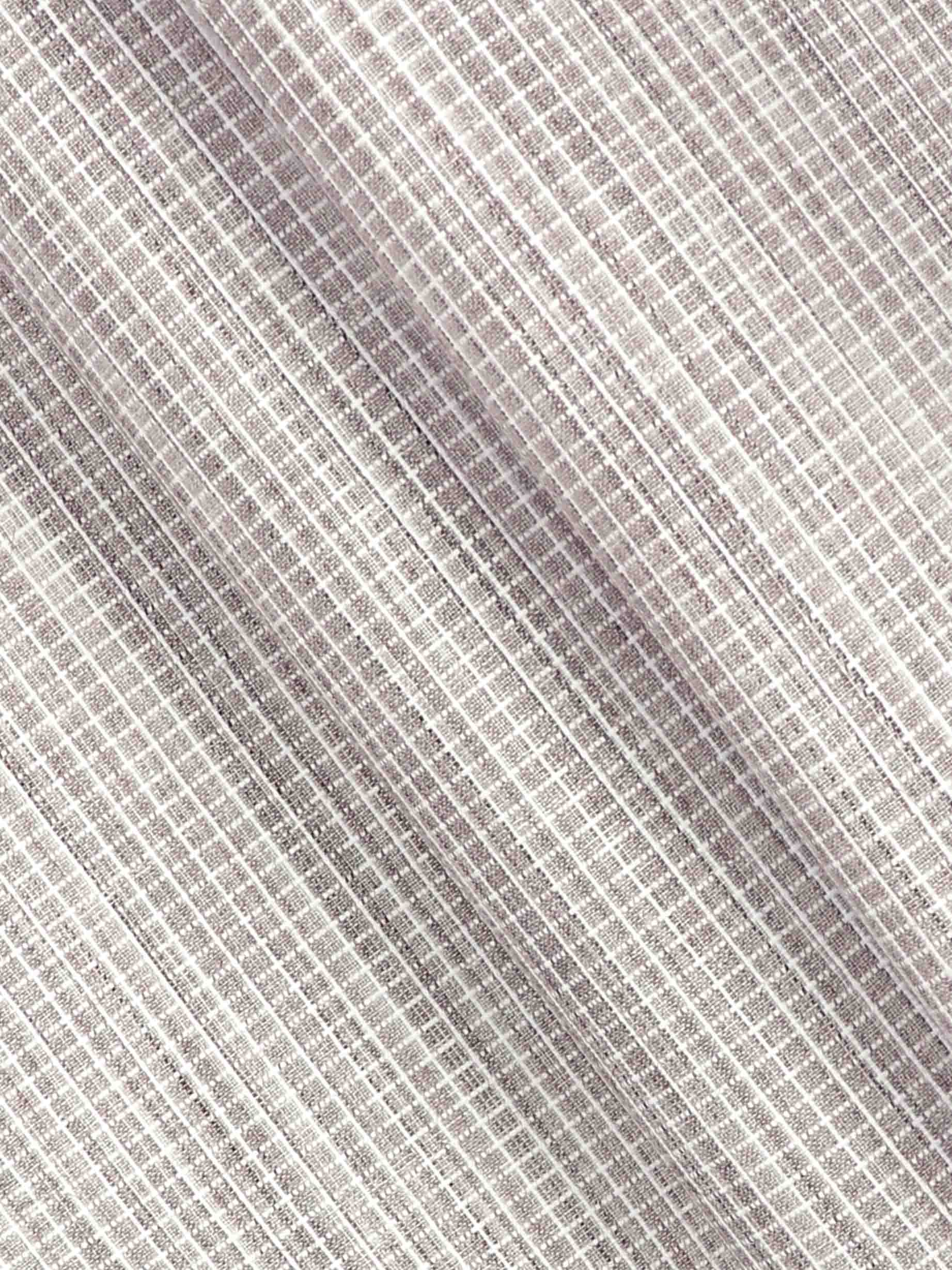 Cotton Grey Colour Check Shirt Fabric Infinity