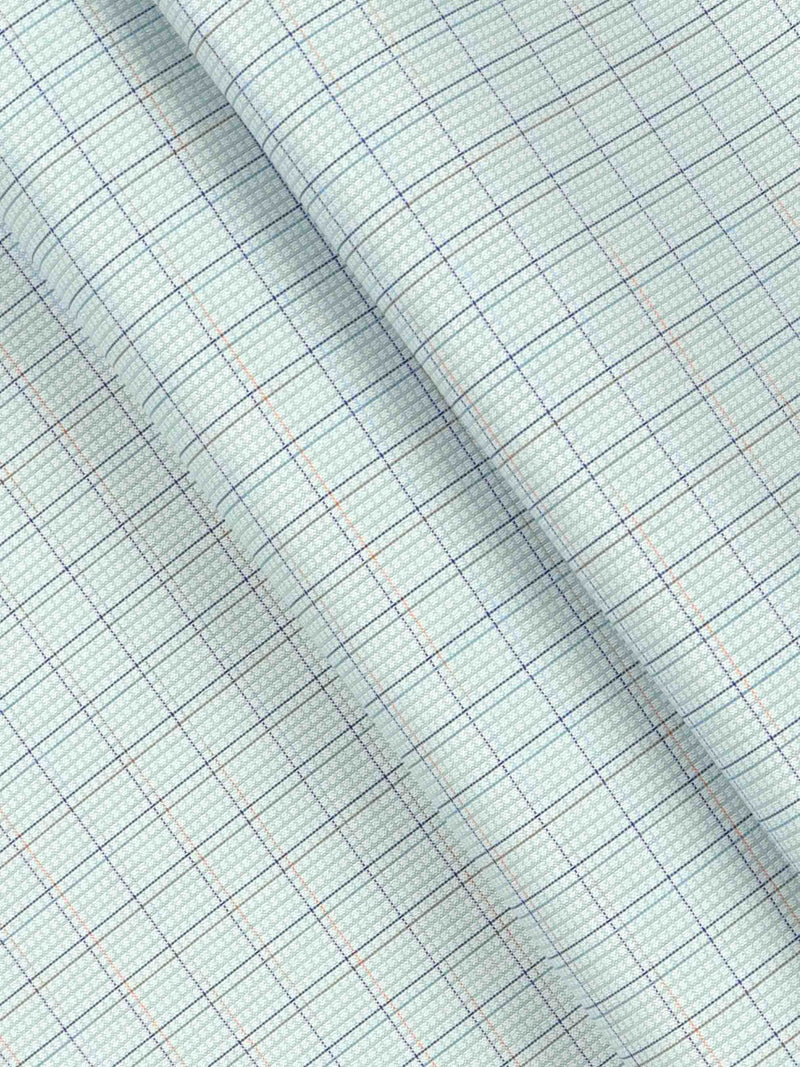 Cotton Colour Checked Blue & Navy Shirting Fabric High Style