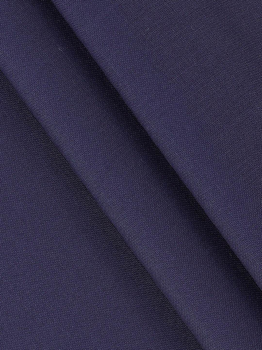 Poly Viscose Navy Blue Plain Suiting Fabric Sapphire Cuf