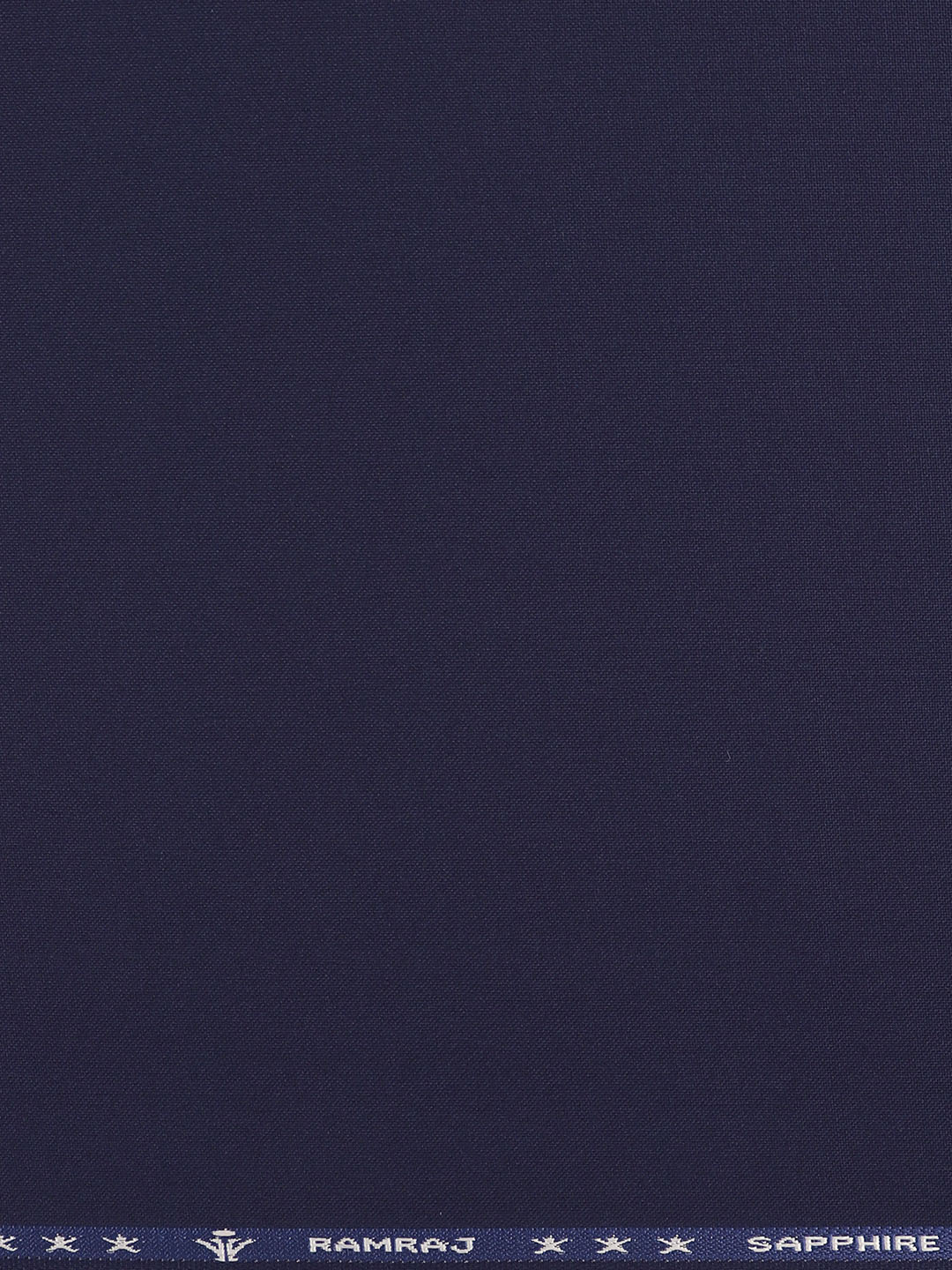 Poly Viscose Navy Blue Plain Suiting Fabric Sapphire Cuf