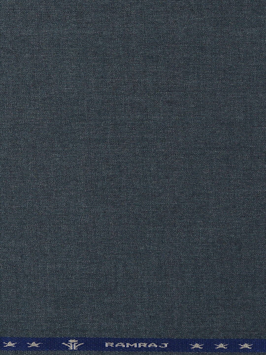 Poly Viscose Blue Plain Suiting Fabric Sapphire Cuf