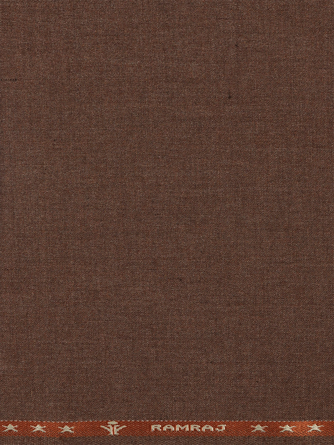 Poly Viscose Dark Brown Plain Suiting Fabric Sapphire Cuf