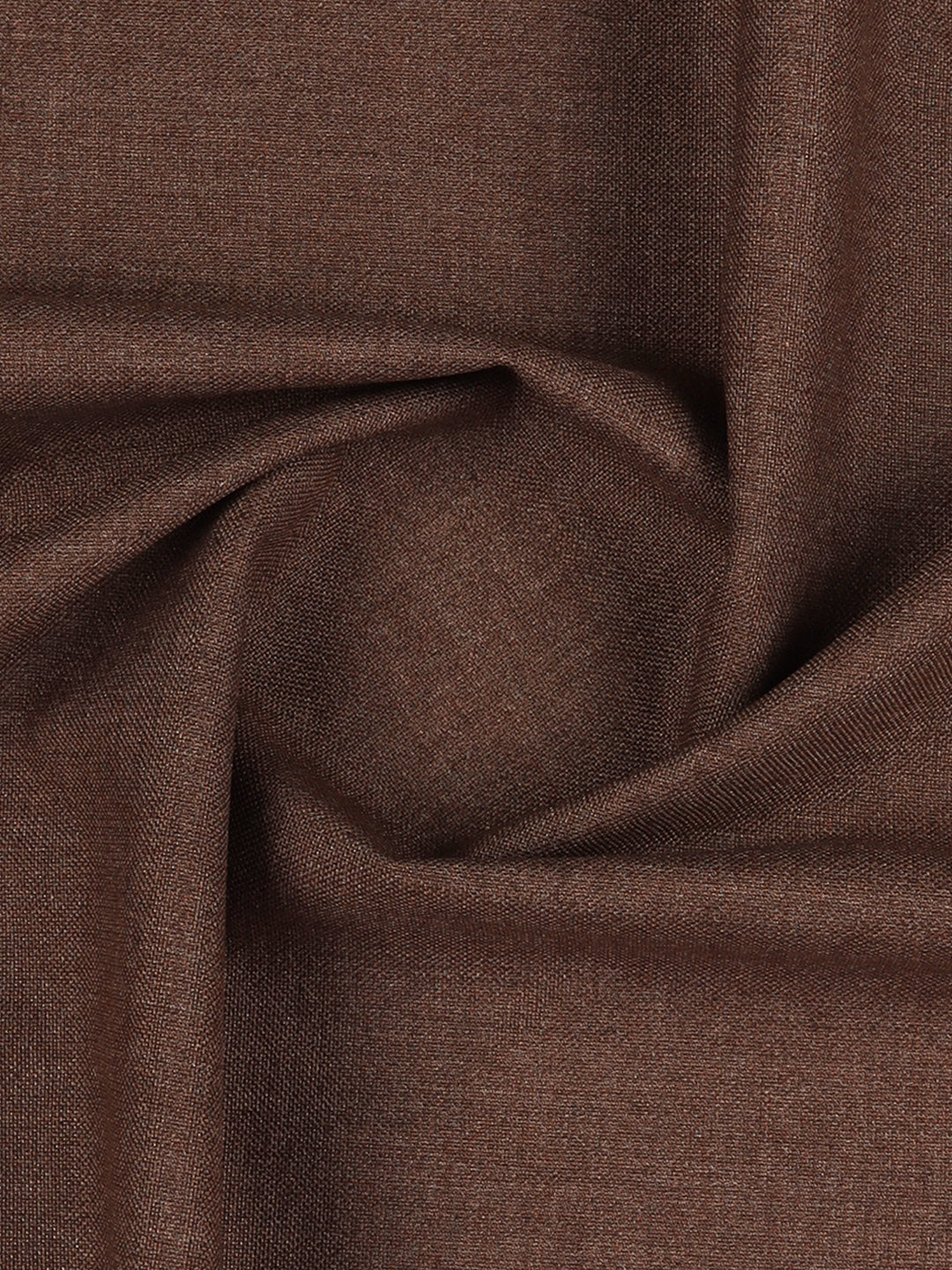 Poly Viscose Dark Brown Plain Suiting Fabric Sapphire Cuf