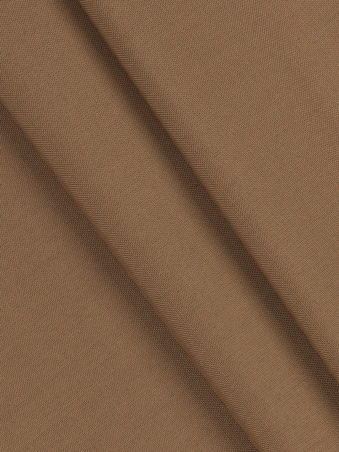 Poly Viscose Light Brown Plain Suiting Fabric Sapphire Cuf