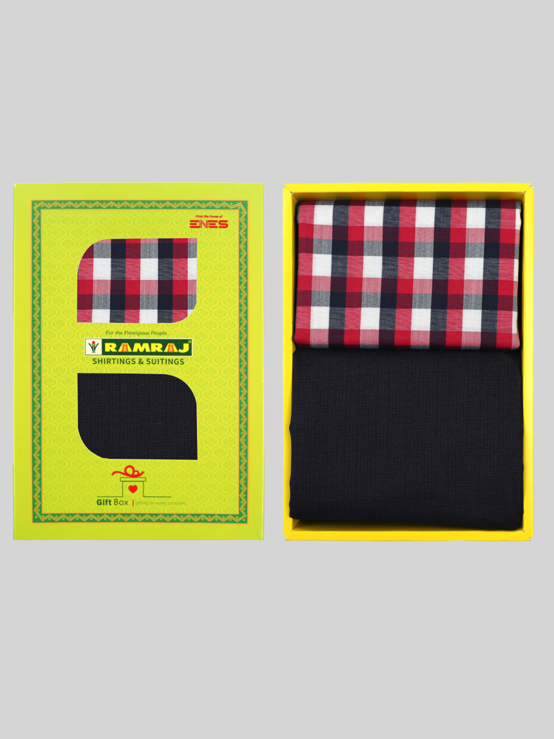 Cotton Checked Shirting & Suiting Gift Box Combo SS116-Ad vert