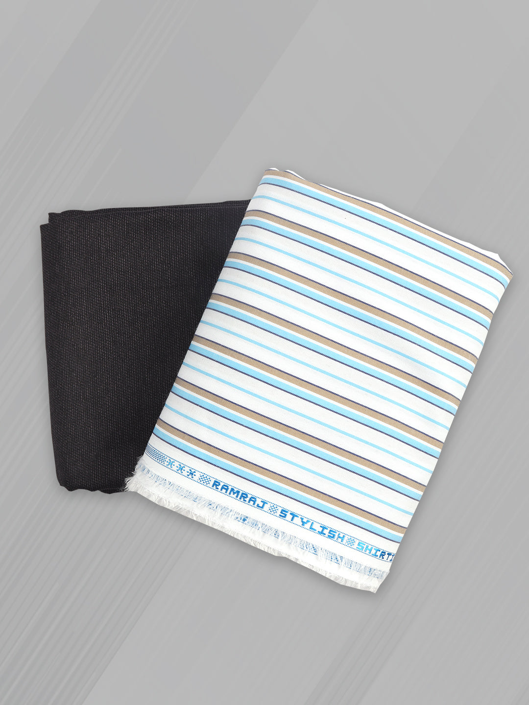 Cotton Blend Striped Shirting & Suiting Gift Box SS241