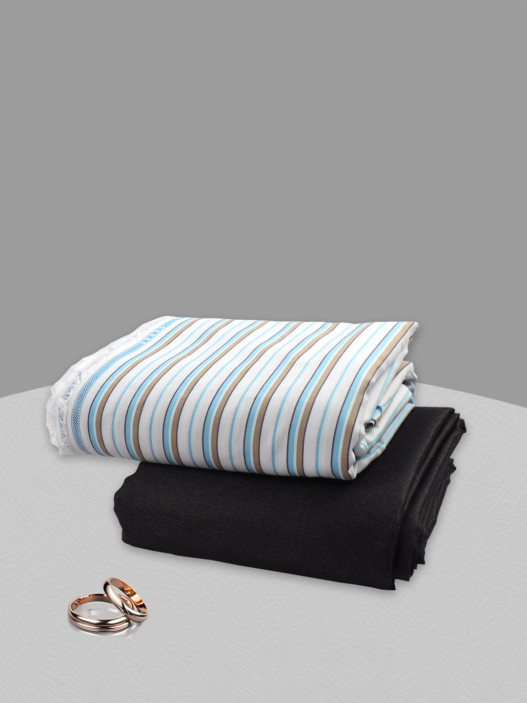 Cotton Blend Striped Shirting & Suiting Gift Box SS241