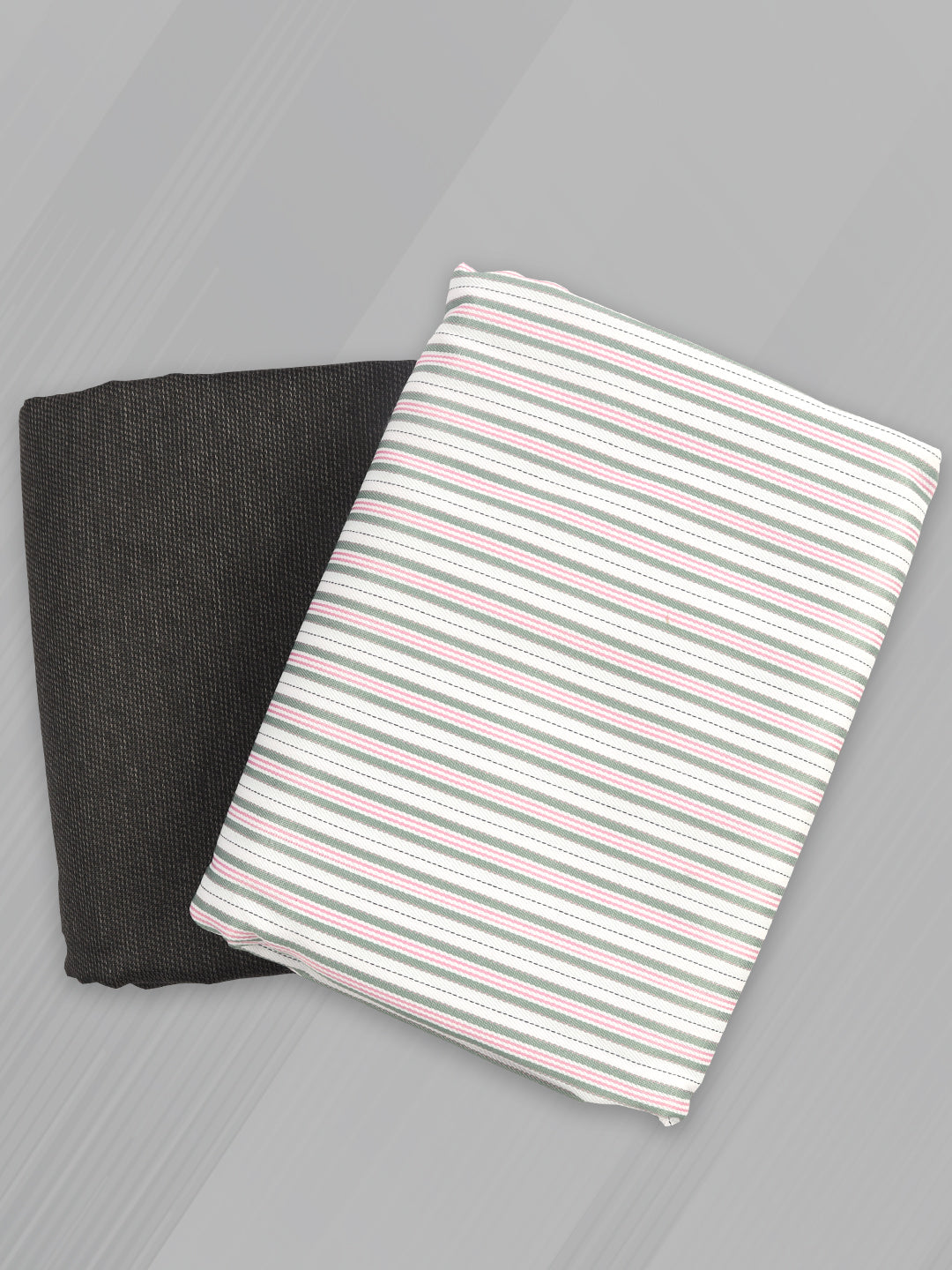 Cotton Blend Striped Shirting & Suiting Gift Box SS244