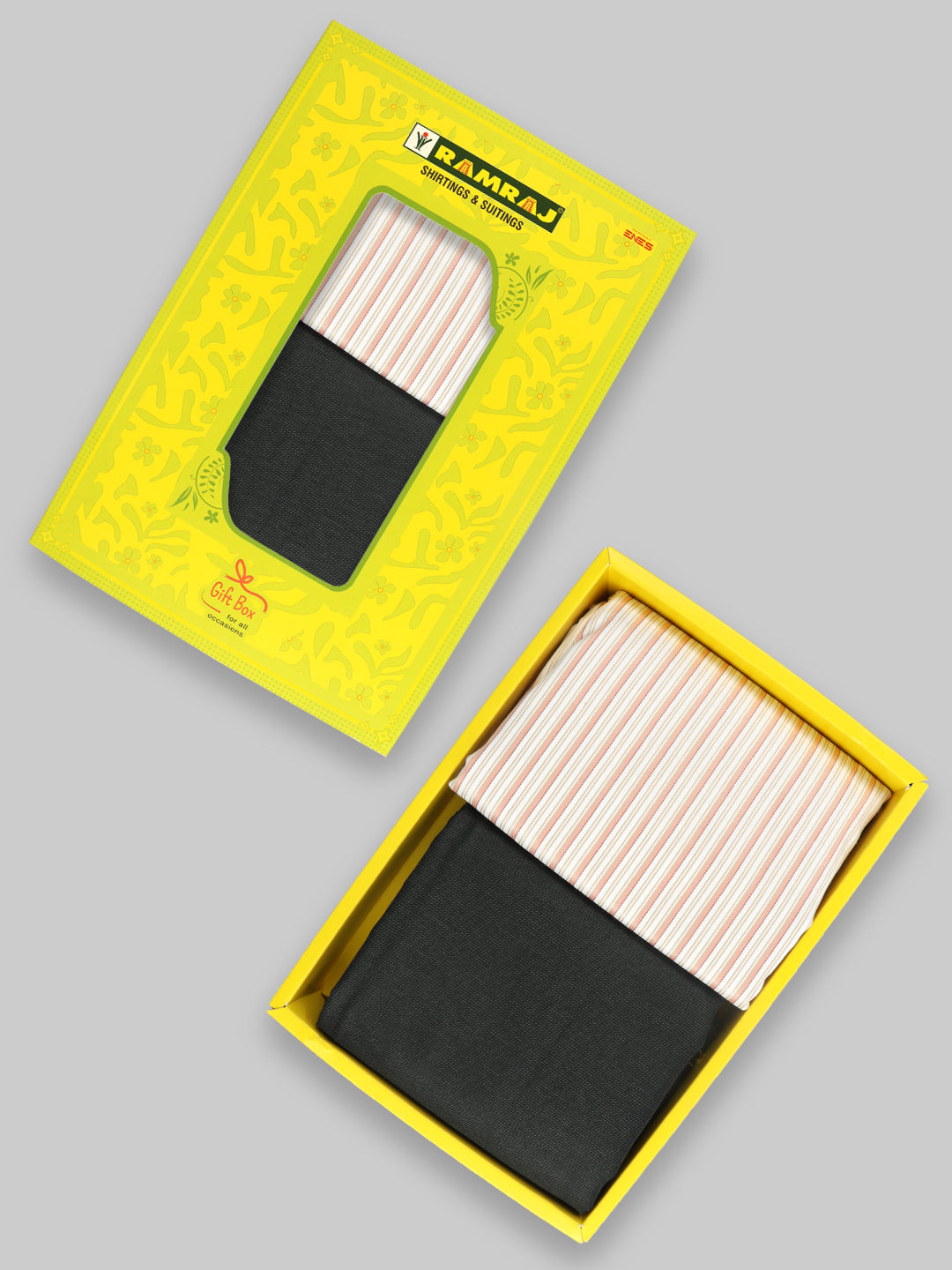 Cotton Blend Striped Shirting & Suiting Gift Box SS242