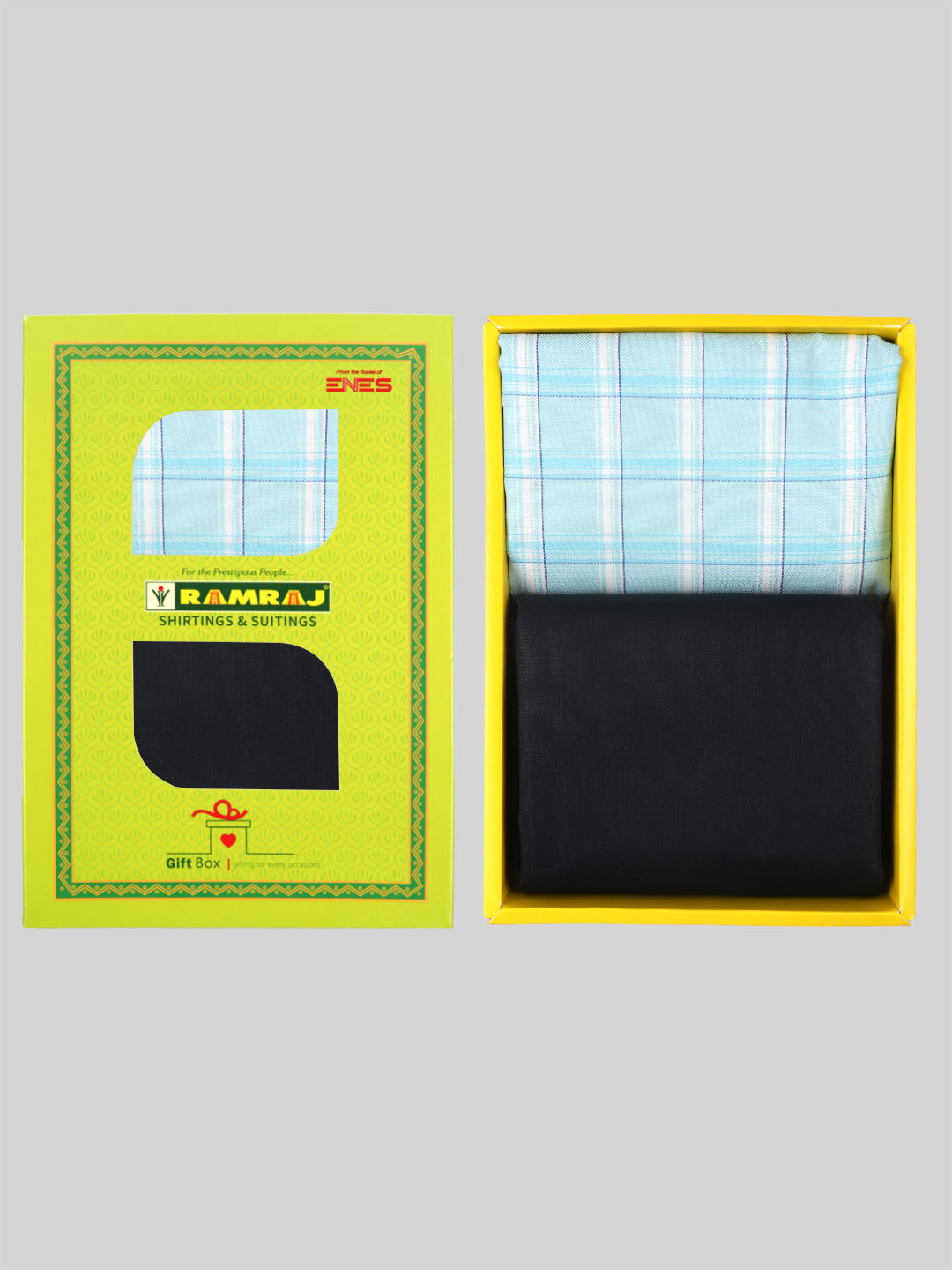 Mens Cotton Checked Shirting & Suiting Gift Box SS142