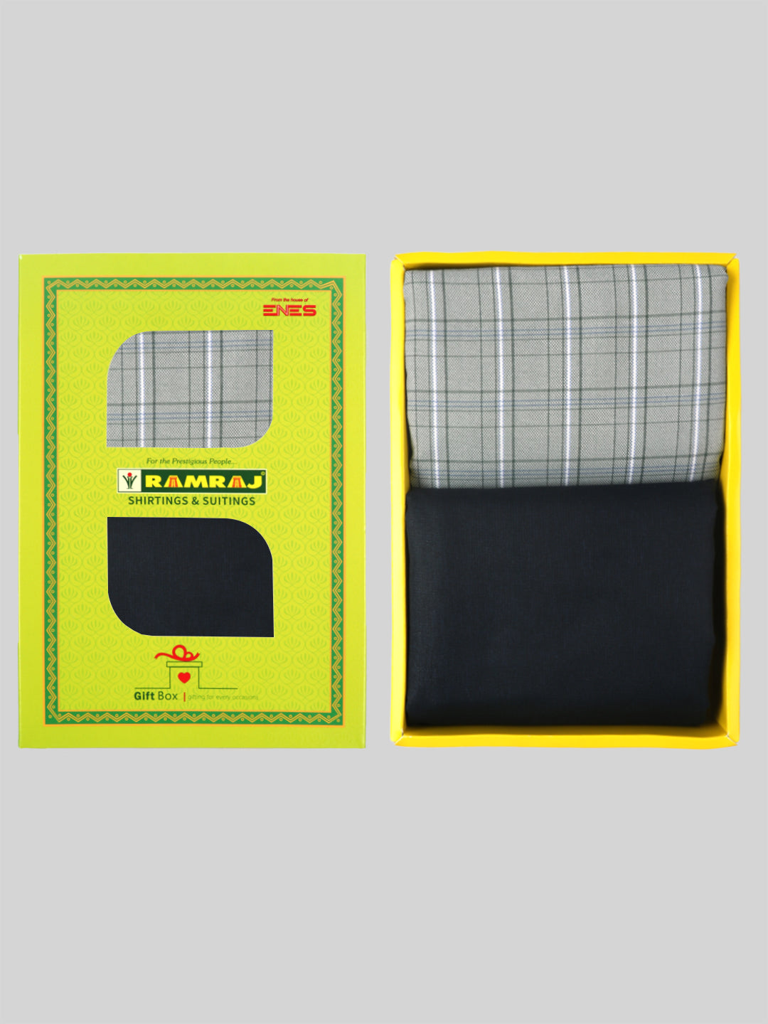 Mens Cotton Checked Shirting & Suiting Gift Box SS143