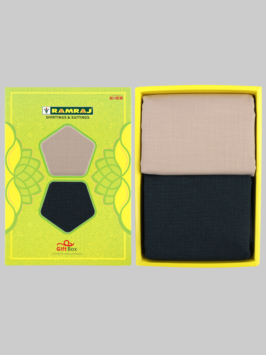 Men Cotton Plain Shirting & Suiting Gift Box SS204