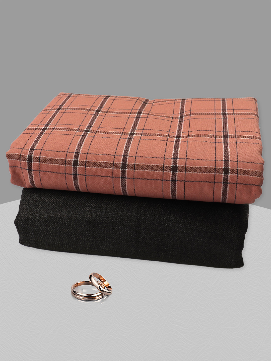 Men Cotton Checked Shirting & Suiting Gift Box SS185