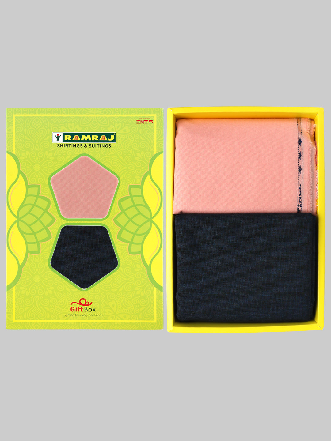 Men Cotton Plain Shirting & Suiting Gift Box SS194