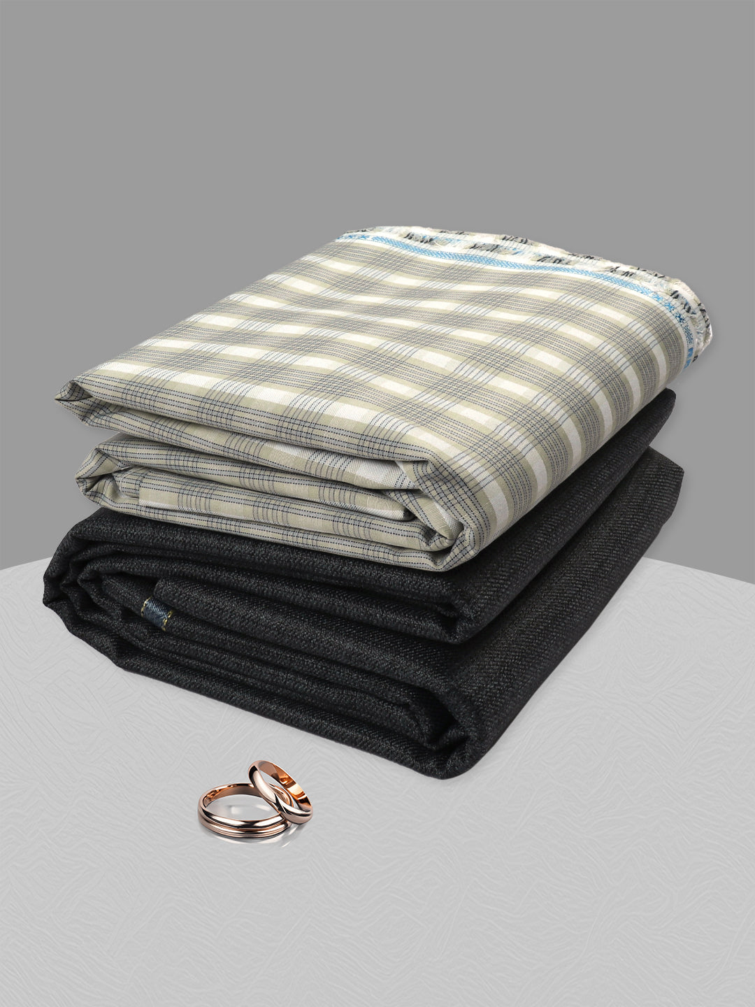 Men Cotton Checked Shirting & Suiting Gift Box SS211
